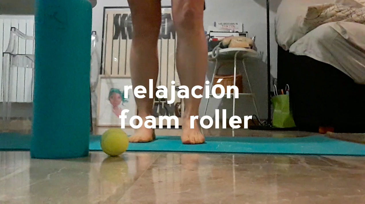 video relajación foam roller en casa